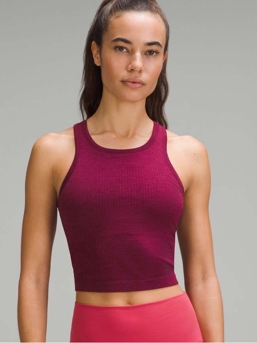 Lululemon Ebb to Street Cropped Racerback Tank